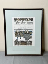 Original Lithographed Poster by Will Bradley Ault and Wilborg - Framed