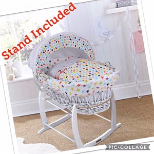 clair de lune rocking moses basket stand