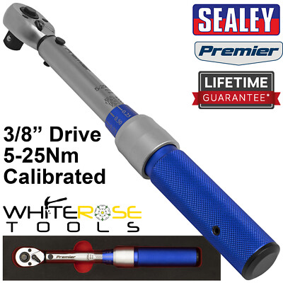 Sealey Drehmomentschlüssel Mikrometer Style 3/8'' Antrieb 5-25Nm kalibriert in EVA Tray