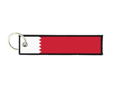 Keychain Bahrain Keychain key ring tags fabric motorcycles car biker cute flag bahrain ...
