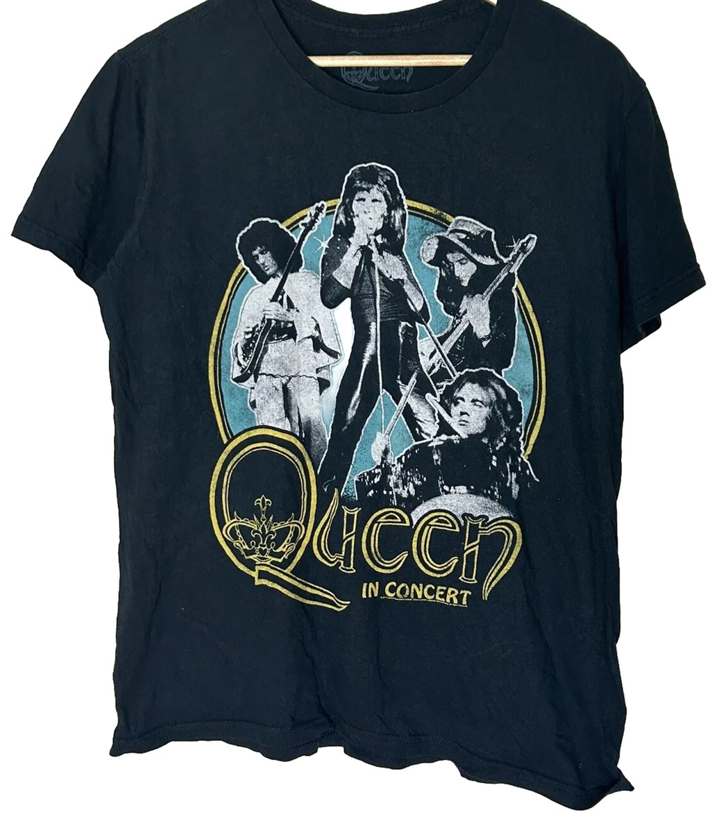 Queen Shirt Freddie Mercury Short Sleeve Crew Concert Shirt Band