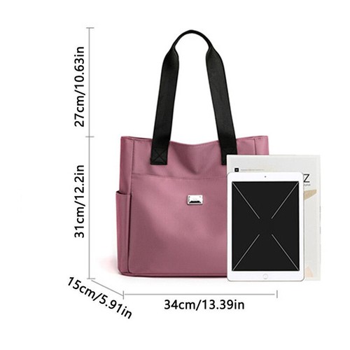 UK Women Large Capacity Handbag Lightweight Waterproof Tote Bags Shoulder Bag - Picture 9 of 17