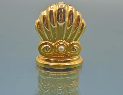 MIKIMOTO Baby Pearl Gold Picture Paper Memo Card Place Holder Stand Shell Boxed - Picture 3 of 12