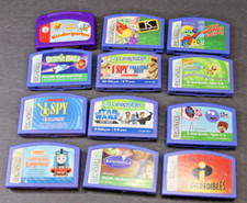 LOT-12 Leap Frog Leapster Learning Cartridge's Thomas Disney More