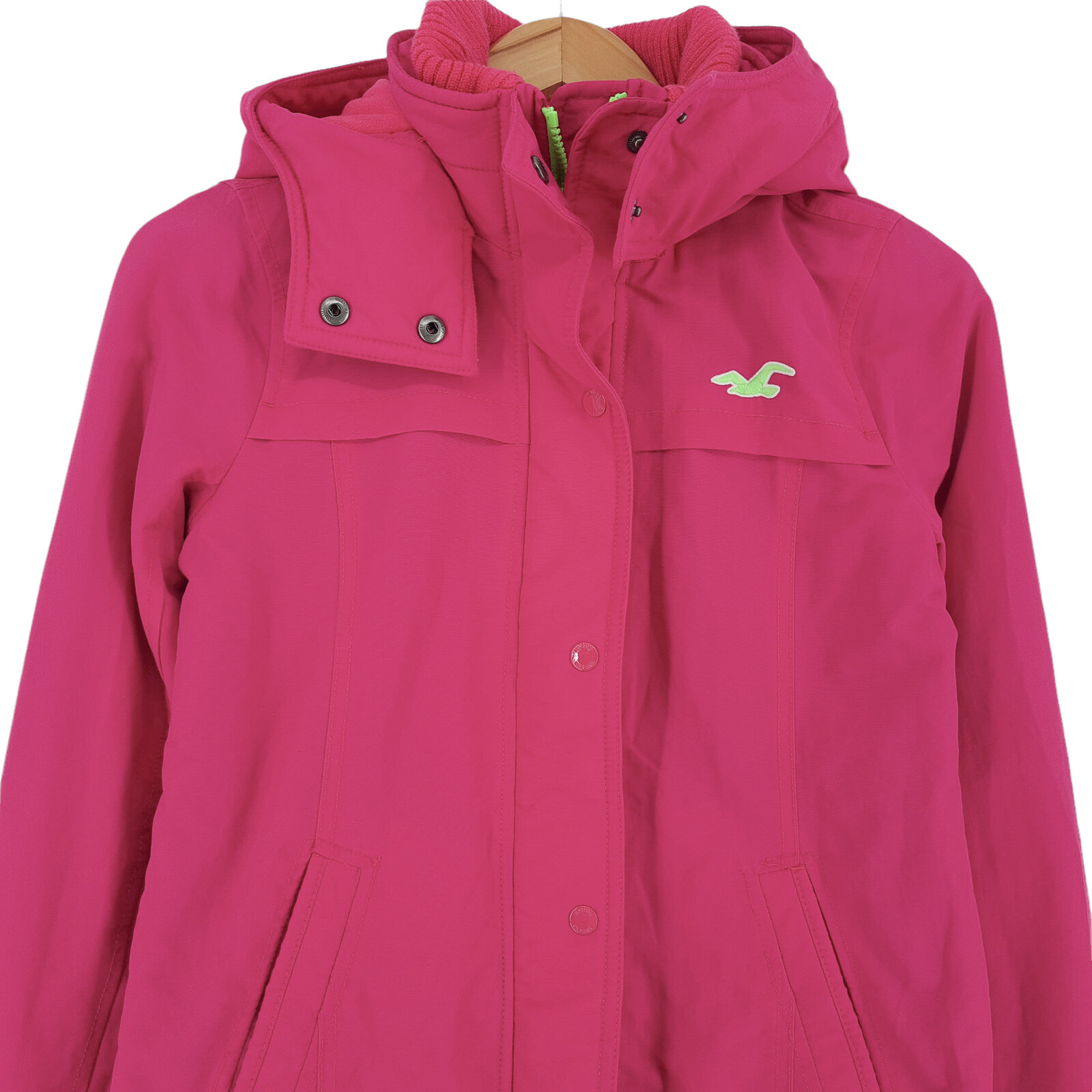 Hollister All Weather Pink Jacket Waterproof Breathab… Gem