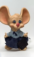 RARO! Hucha Roy Des Of Fla Topo Gigio vintage años 70 ¡con cartera!