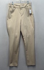 Old Navy Women  s 10 Tall Curvy Pixie Secret Smooth Pocket High Rise Khaki Pants