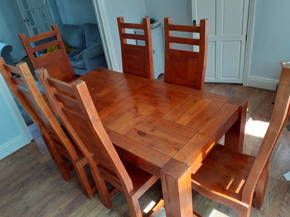Dining table and 6 chairs eBay