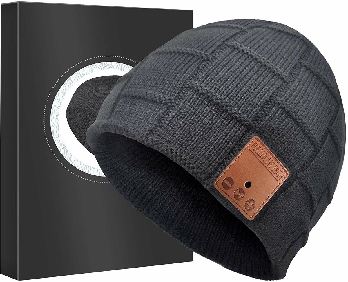 Cappelli Cuffia Lana Bluetooth FULLLIGHT TECH Bluetooth Beanie Hat