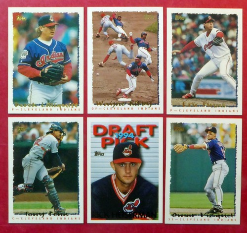 1995 Topps Cleveland Indians Team Set with Traded, AS & Pros (31 cards) - Bild 4 von 6