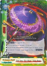 Buddyfight Dark Arms, Fiery Bloom - Violet Blades - S-BT02A-SP/0021EN C