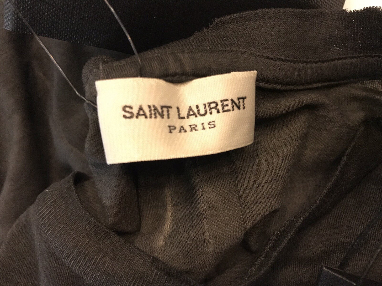 T shirt Saint Laurent in cotone grigio scuro 350$ taglia media Made in Italy