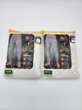 Fruit of the Loom Men's Thermal Waffle Underwear Bottom Large White Layer Pant