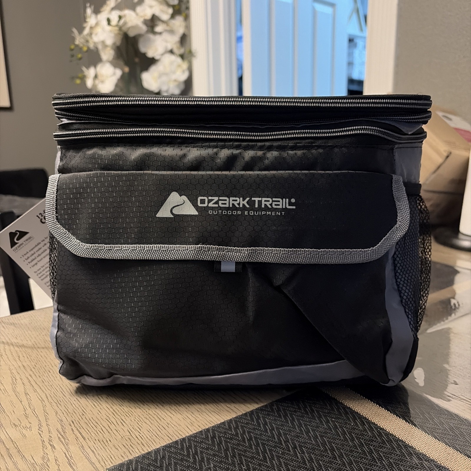 Bag 12 Cans Soft Insulated Lunch Box Black