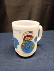 Huckleberry Pie Vintage 1980 Anchor Hocking Milk Glass Mug -Strawberry Shortcake