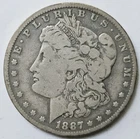 1887-O Morgan Silver Dollar-Good