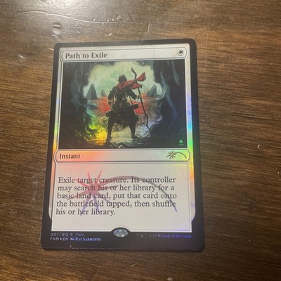 Path to Exile FOIL MTG FNM PROMOS Uncommon White Instant Slightly Played x1