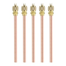 5Pcs Access Service Valves, 1/4" OD x 4.92" Length Filling Access Valves