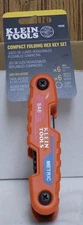 Klein Tools 70590 Compact Folding Hex Key Set 6 SAE & 6 Metric Sized Keys