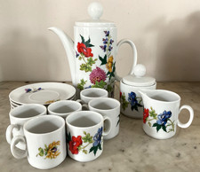 VTG Winterling Shwarzenbach Bavaria Germany Floral Tea Set - 15 piece