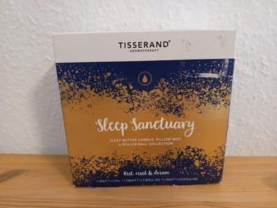 Tisserand Aromatherapy Sleep Better 3 Teile Kerze Roller Spray NEU
