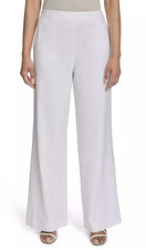 Halston Womens Elastic-Back Mid-Rise Grey Size XL $99