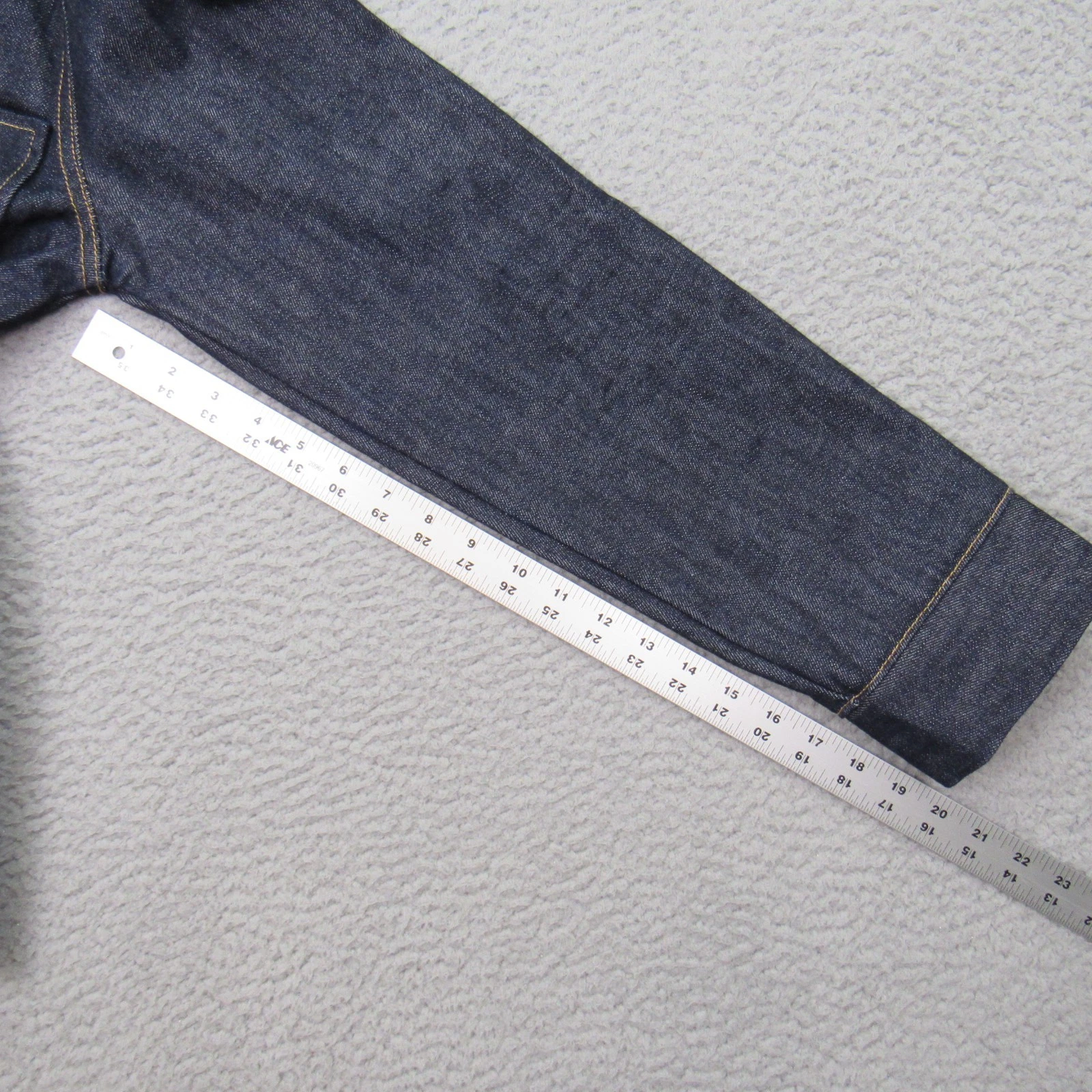 Tellason Stock Men's Size M Blue Denim Jacket Vintage Inspired Made in USA - product detail image 8