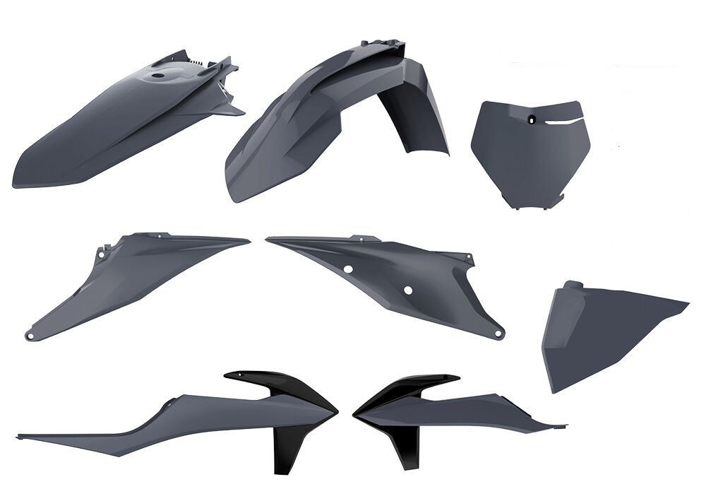 Polisport Gray 90814 - Plastics Kit For Ktm Sx125 2019-2022 - Grey - Image 2