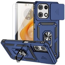 for Motorola Moto G 2025 / Moto G 2026 / Moto G Play 2026 Case Navy Blue Ring Ho