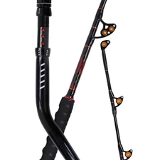 Bent Butt Trolling Rod 2-Piece Saltwater Offshore Fishing Rod Big Game Rolle