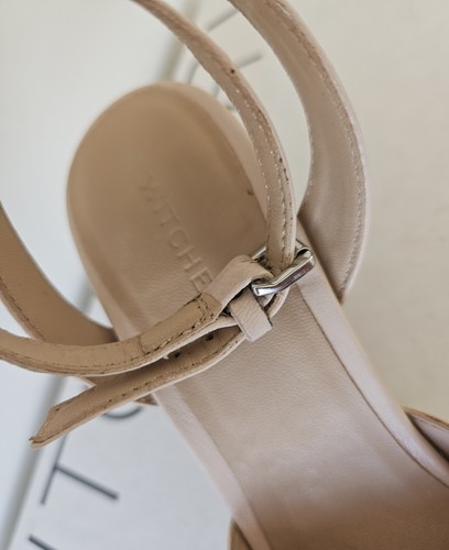 Witchery Women's Penelope Peach Pink Light Heel Size 38 - Picture 4 of 8