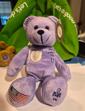 America Coin Bear Collection Plush Stuffed Bear - 2001 / North Carolina 12