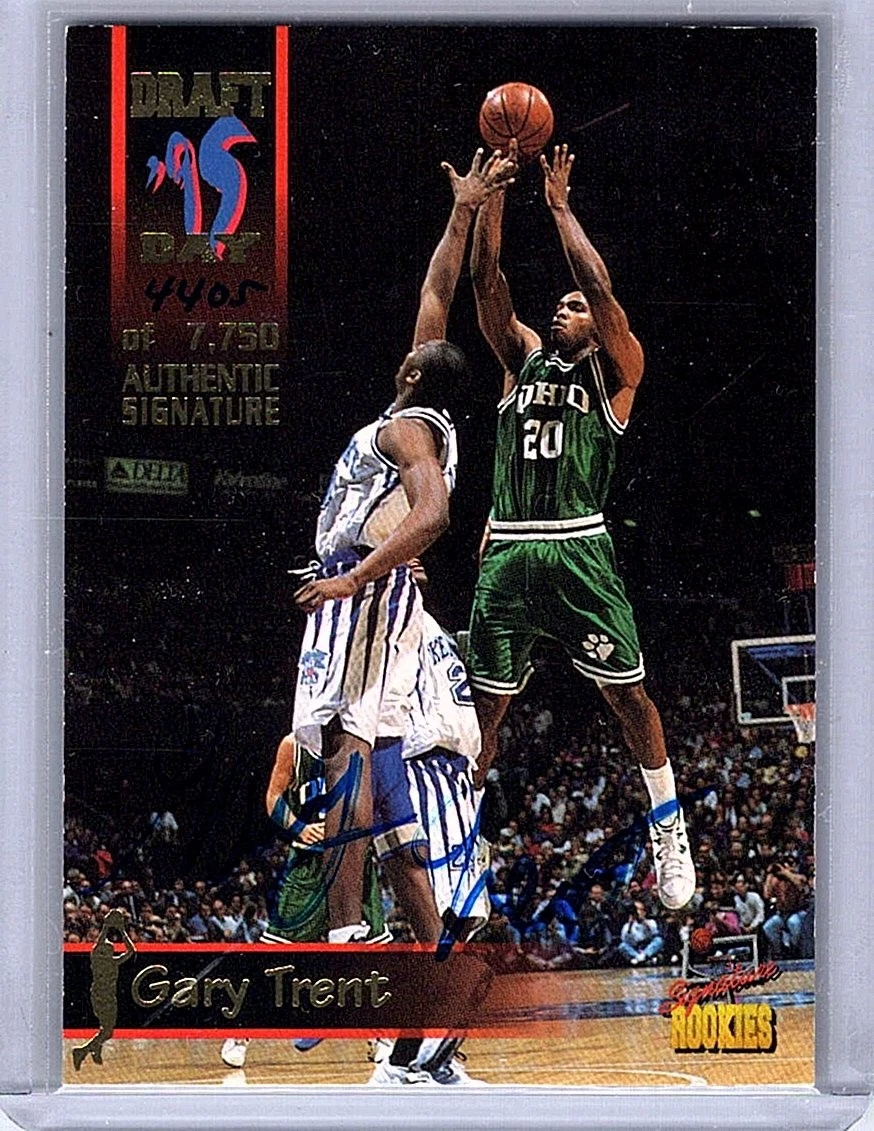 Gary Trent Basketball Autographed Sports Trading Cards