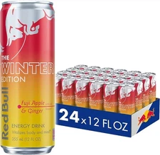 Red Bull Fuji Apple and Ginger Winter Edition Energy Drink (24 Cans) SEALED