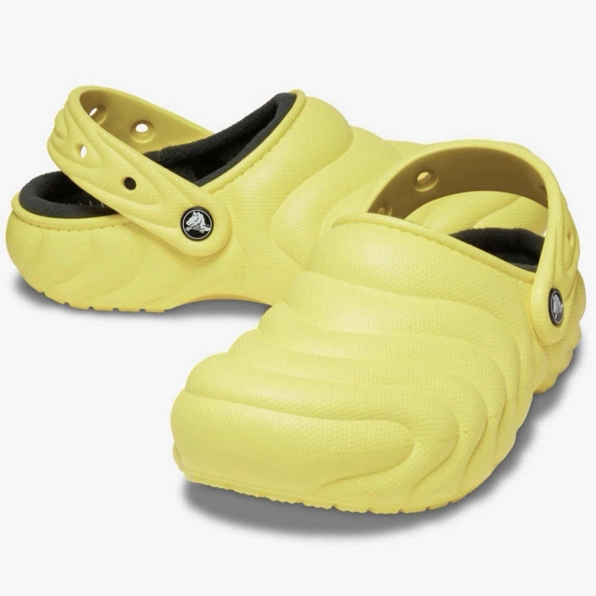 Crocs Classic Lined Overpuff Clogs Cyber Yellow 210059-77J 