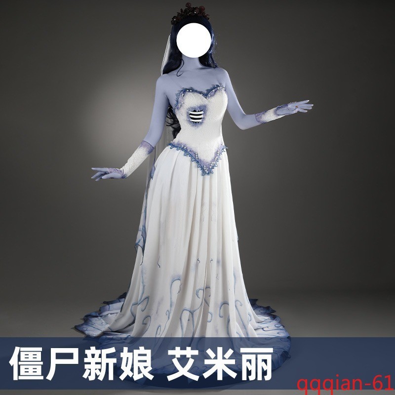 corpse bride dress Custom Emily Costume, Greyish Blue Cosplay, Halloween Costume When trying to decide between two sizes Shop Tim Burton's Corpse Bride
