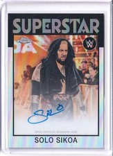 Solo Sikoa 2026 Topps WWE Chrome Superstar On Card Auto 1986 Design #86T-SS