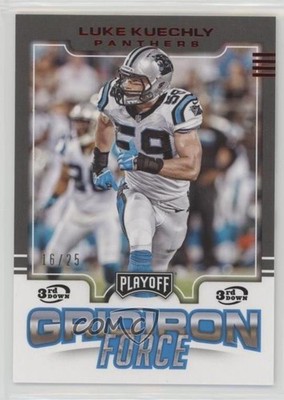 2017 Panini Playoff Gridiron Force 3rd Down 16/25 Luke Kuechly #2 HOF 1i3