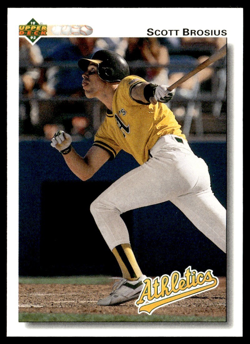 1992 Upper Deck Scott Brosius Rookie Oakland Athletics #312