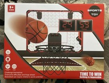 Kids Indoor Mini Basketball Hoop 3  Over The Door w/ Scoreboard  Timer