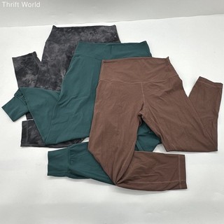 Lululemon Women's Pants Lot Sz 8 Tie Dye Brown Ribbed Dark Green Jogger