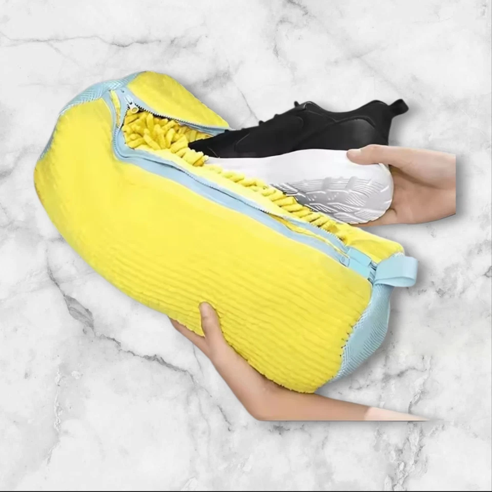 1  Pièces Sac À Chaussures De Lavage Filet Rembourré Chaussures À Linge Protect - Photo 3/4