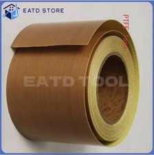 High-Temp 662  Adhesive Fiberglass PTFE Teflon Tape - 5"x33ft, 250um Thick
