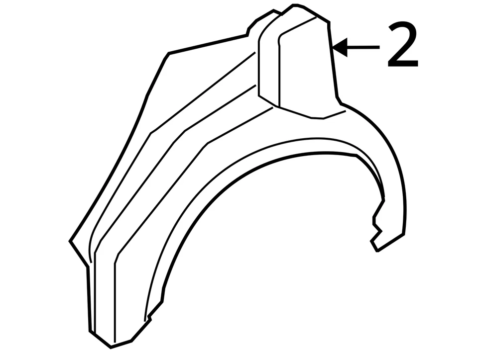 ADEQUADO PARA 2009-2010 PONTIAC VIBE PANEL RR W H OTR 19183980 - NOVO FABRICANTE DE EQUIPAMENTO ORIGINAL 19183980 - Imagem 3 de 3