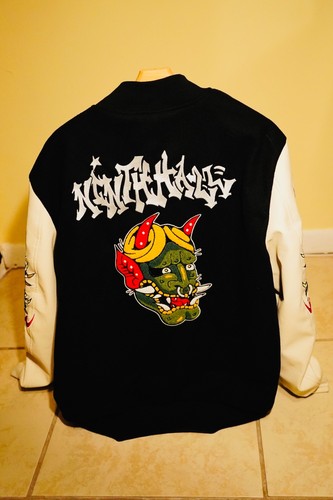 Ninth Hall Dragon Black & Cream Varsity Jacket - Picture 4 of 4