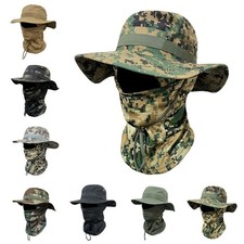 UV Protection Fishing Boonie Hat Face Cover Sun Hat  Summer