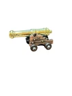 Naval Cannon All Metal With Polished Brass Colored Barrel Miniature