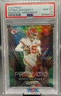 2023 PRIZMATIC PATRICK MAHOMES #2 GREEN WAVE PSA 10
