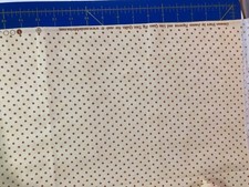1 yard 10" Moda Polka Dot Cotton Fabric, Beige Brown, Up to 45'' Wide