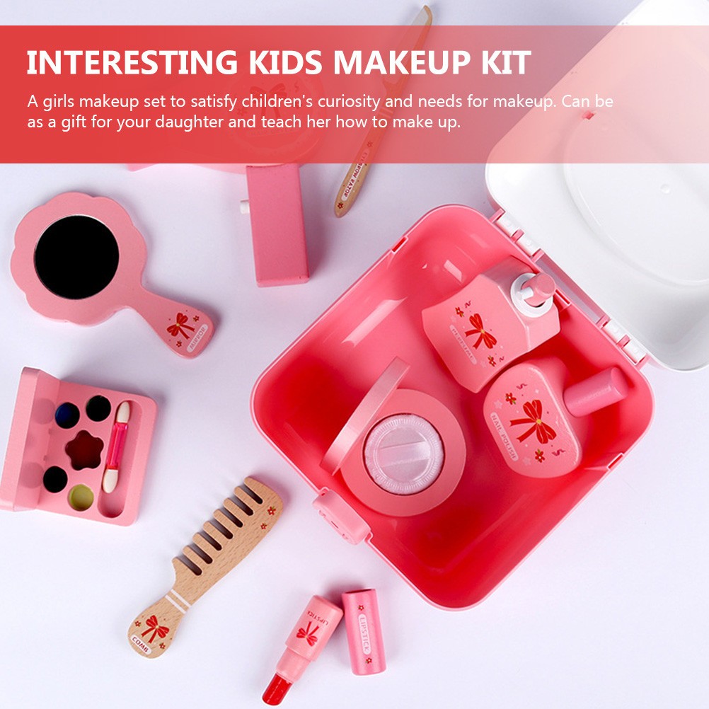 2 Set Giocattolo Interattivo Bambini Trucco Bambini Finto Trucco Kit foto 3